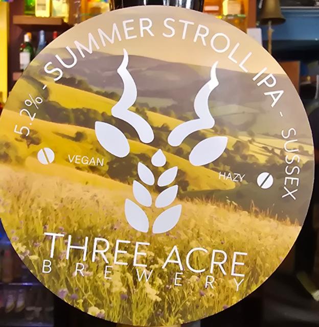 Summer Stroll 5.2%, Three Acre Brewery, England
