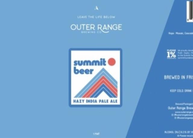 Summit Beer 6.3%, Outer Range Brewing Co. (France), France