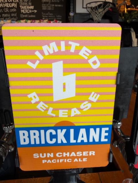 Sun chaser 4.8%, Brick Lane Brewing Co., Australia