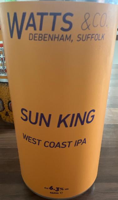 Sun King 6.3%, Watts & Co., England