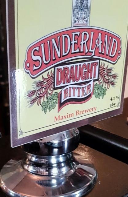 Sunderland Draught Bitter 4.1%, Maxim Brewery, England