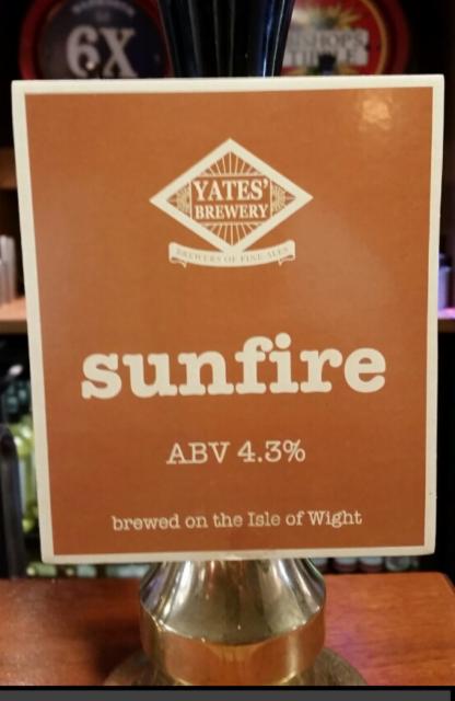 Sunfire 4.3%, Yates' Brewery, England