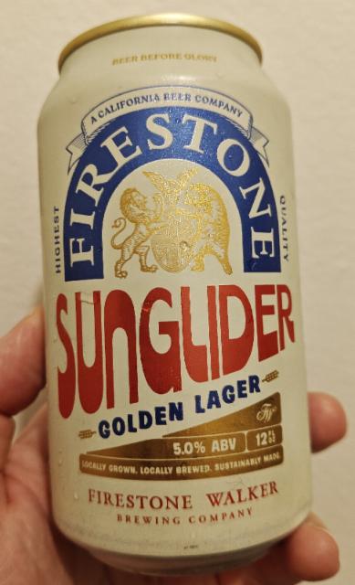 Sunglider 5.0%, Firestone Walker Brewing (Duvel Moortgat), United States