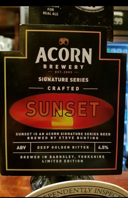 Sunset 4.5%, Acorn Brewery, England