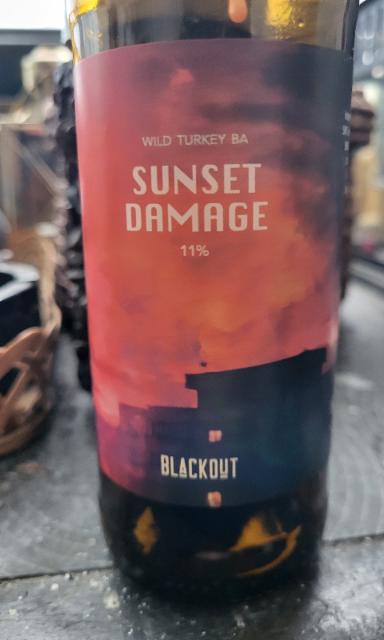 sunset damage wild turkey BA 11.0%, Blackout Brewing, Romania