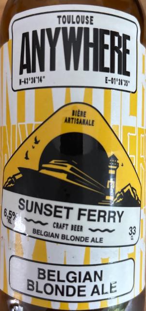 Sunset Ferry, Toulouse Anywhere Beer Factory