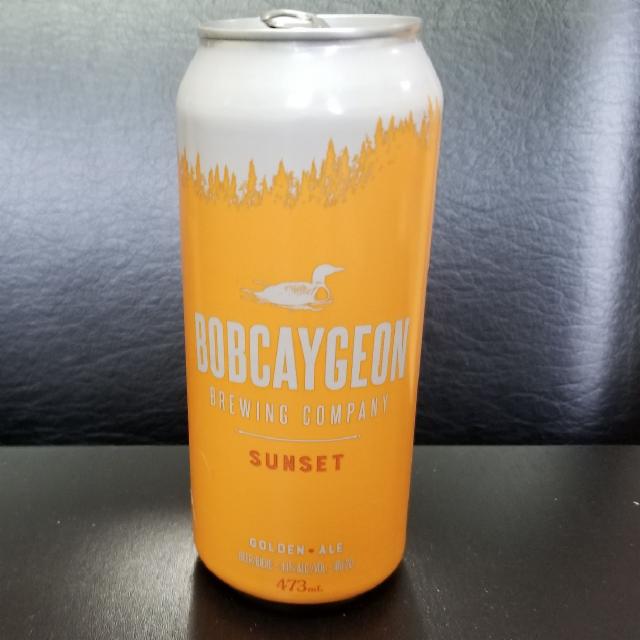 Sunset golden ale 4.1%, Bobcaygeon Brewing Company, Canada