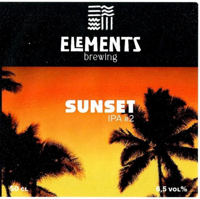 Sunset IPA #2 6.5%, Elements Brewing, France