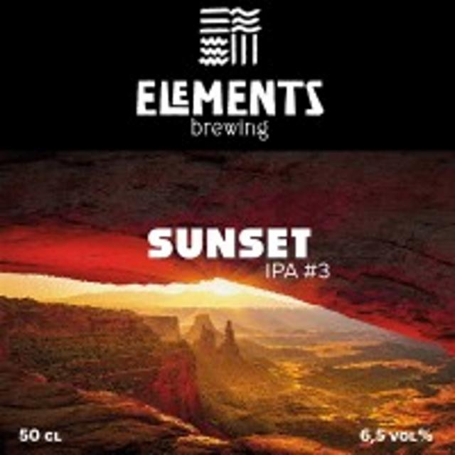 Sunset IPA #3 6.5%, Elements Brewing, France