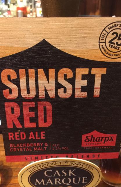 Sunset Red 4.2%, Sharp's Brewery, England
