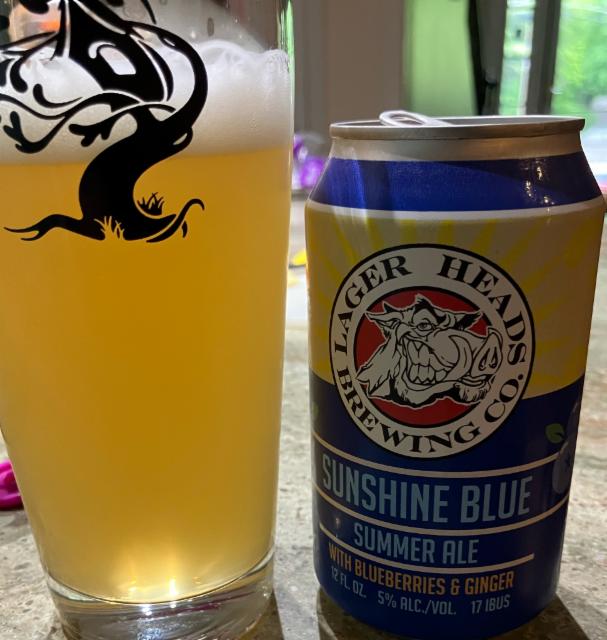 Sunshine Blue 5.0%, Lager Head Brewing Co., United States