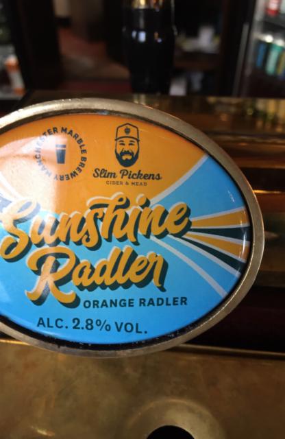 Sunshine Radler 2.8%, Marble Beers, England