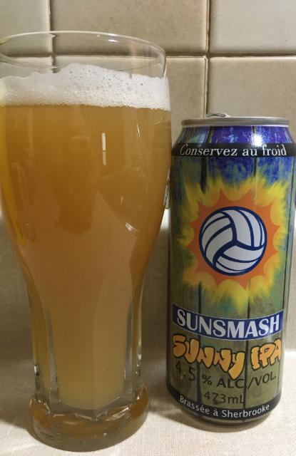 Sunsmash sunny ipa 4.5%, Le Refuge Des Brasseurs, Canada