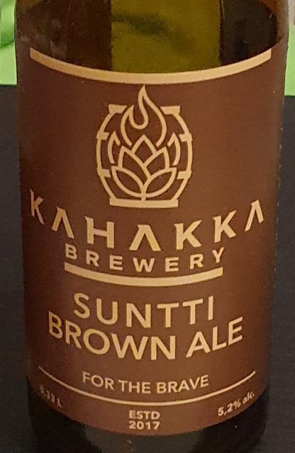 Suntti Brown Ale 5,2%, Kahakka Brewery, Finland