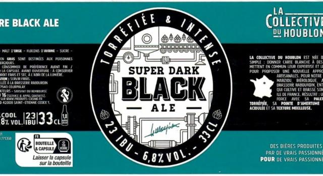Super Dark Black Ale 6.8%, La Collective Du Houblon (Casino), France