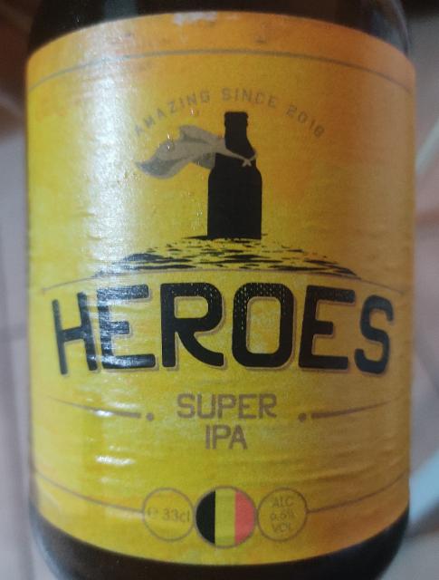 Super ipa 6.5%, Heroes Amazing beer, Belgium
