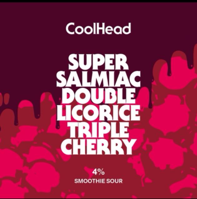 Super salmiac Cherry 4.0%, CoolHead Brew, Finland