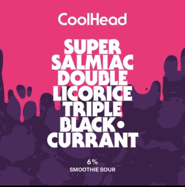 Super Salmiac Double Licorice Triple Blackcurrant 6.0%, CoolHead Brew, Finland