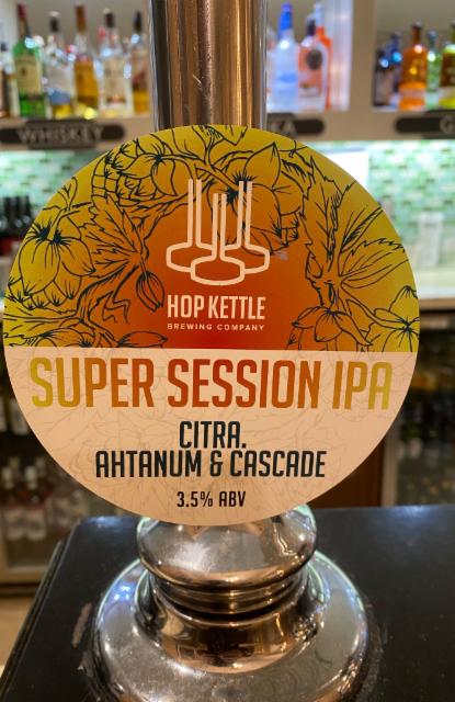 Super Session IPA 3.5%, Hop Kettle Brewery, England