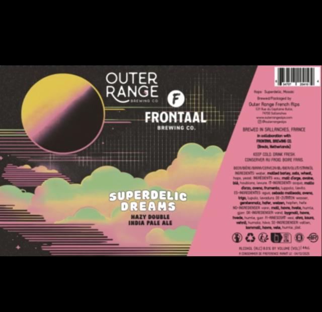 Superdelic Dreams 8.0%, Outer Range Brewing Co. (France), France