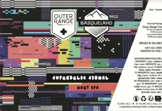 Superdelic Signal (Collab Basqueland) 7.0%, Outer Range Brewing Co. (France), France