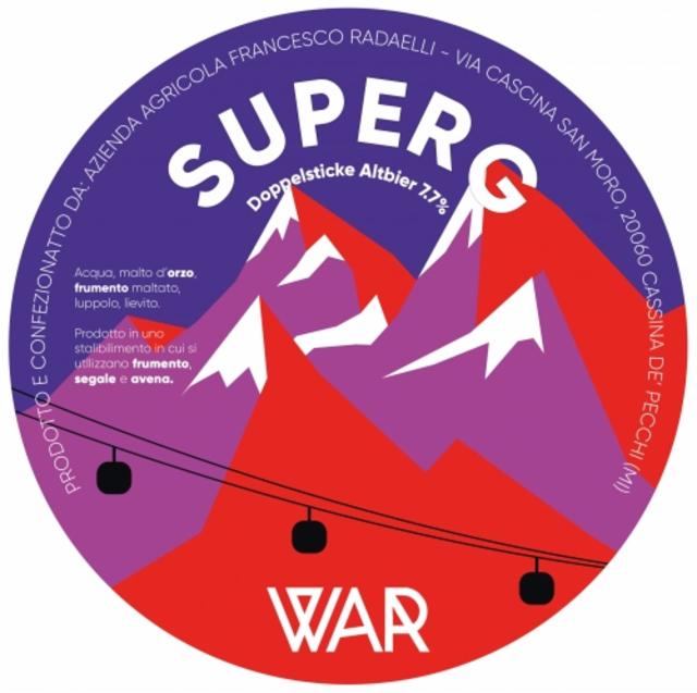 SuperG 7.7%, Birrificio War, Italy