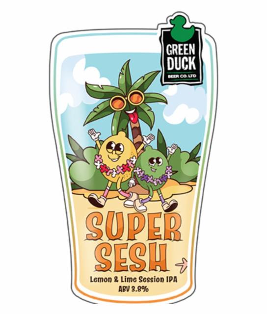 Supersesh 3.8%, Green Duck Beer Co., England