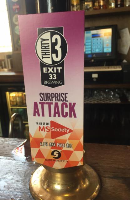 Suprise Attack 4.8%, Exit 33 Brewing, England