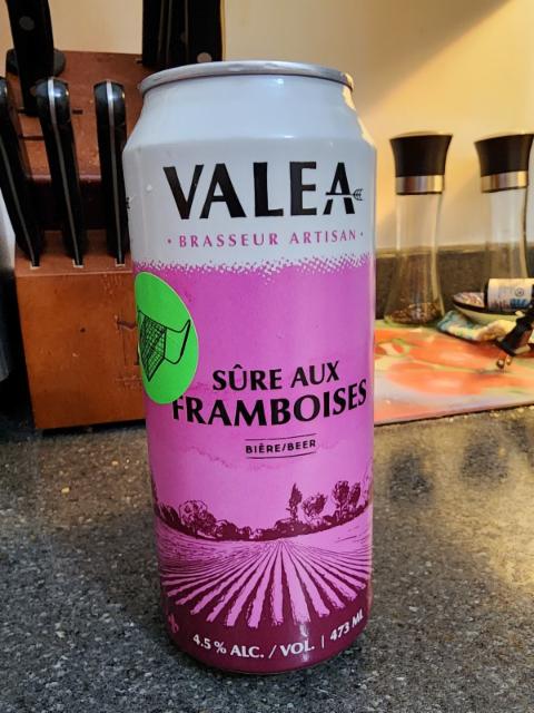 Sûre au framboises 4.5%, Valea Brasseur Artisan, Canada