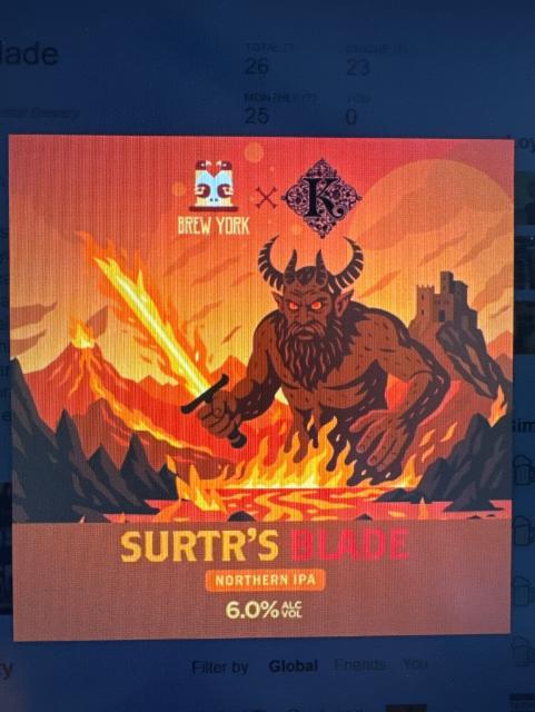 Surtr's Blade 6.0%, Brew York, England