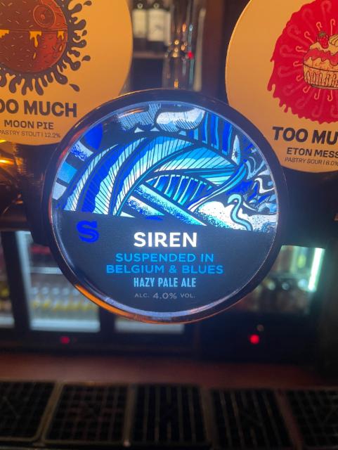 Suspended in Belgium & Blues 4.0%, Siren Craft Brew, England