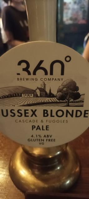 sussex blond, 360° Brewing Company