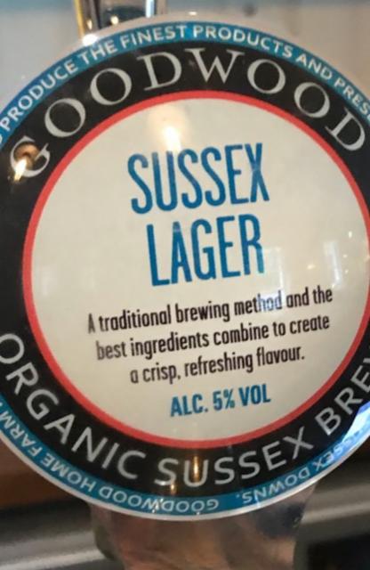Sussex Lager 5.0%, Goodwood Brewery, England