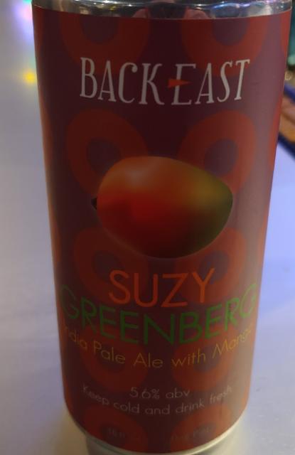 Suzy Greenberg 5.6%, Back East Brewing Company, United States