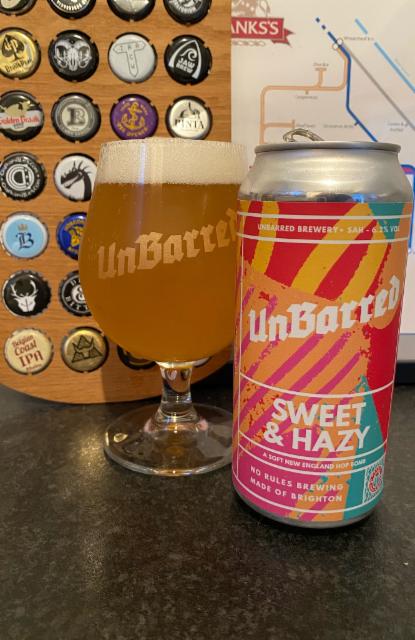 Sweet & Hazy 6.2%, UnBarred Brewery, England