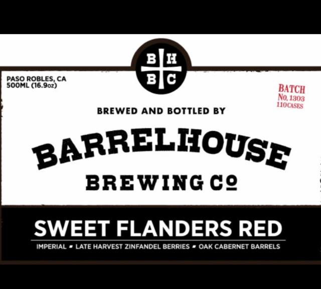 Sweet Flanders Red | Batch No. 1303 10.4%, BarrelHouse Brewing Company, United States