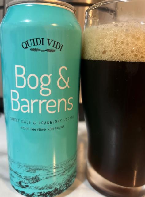 Bog & Barrens Sweet Gale & Cranberry Porter 5.3%, Quidi Vidi Brewing Company, Canada