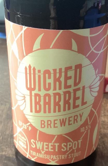 Sweet spot Tiramisu pastry stout 10.5%, Wicked Barrel, Romania