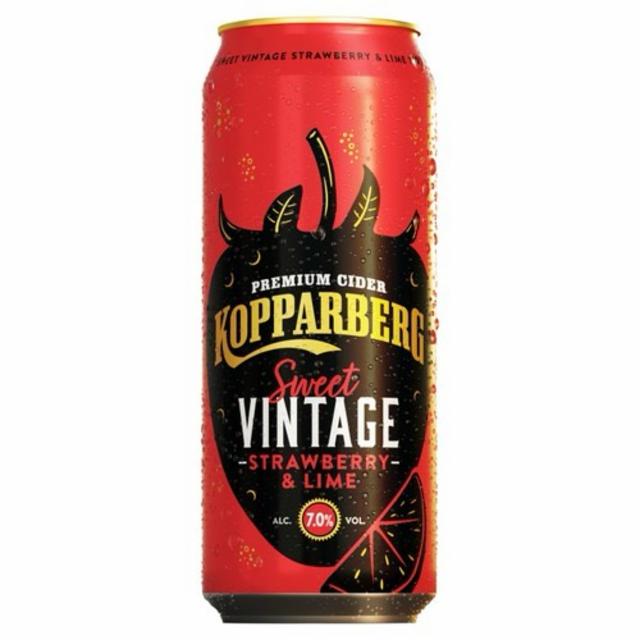 Sweet Vintage Strawberry & Lime 7.0%, Kopparbergs Bryggeri, Sweden