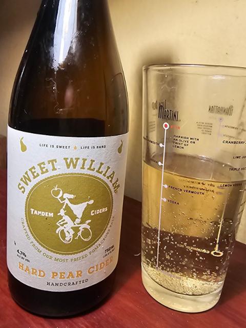 Sweet William 4.7%, Tandem Ciders, United States