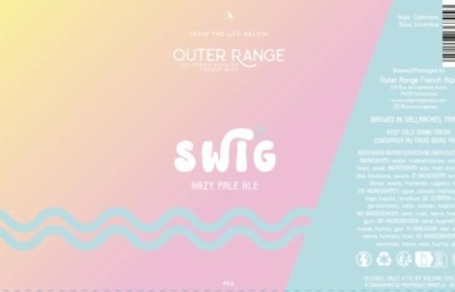 Swig 4.1%, Outer Range Brewing Co. (France), France