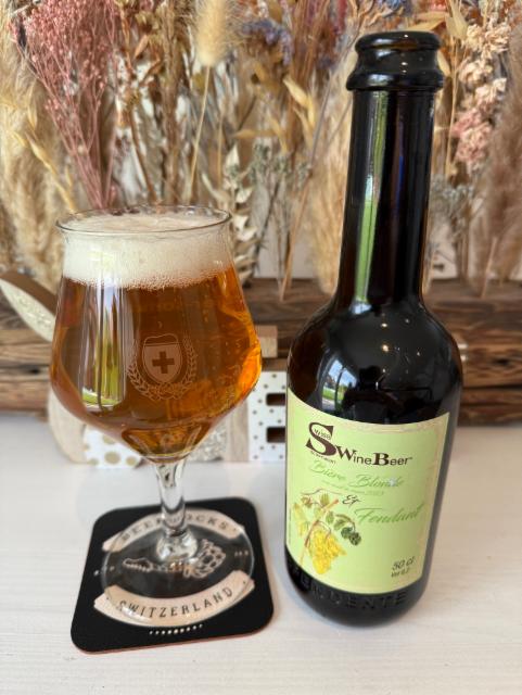 Swiss Wine Beer Bière Blonde et Fendant 2023 6.2%, La Sempione, Italy