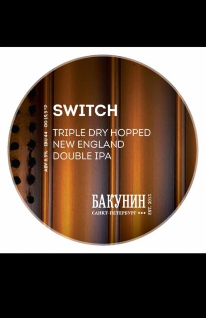 Switch 8.5%, Bakunin Brewery / Бакунин, Russia