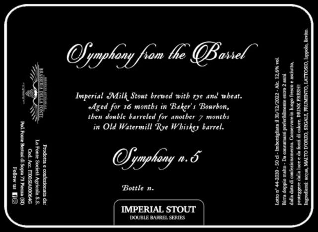 Symphony From The Barrel #5, Brasseria Della Fonte