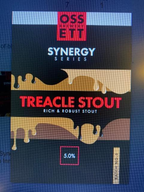 Synergy Series- Treacle Stout 5.0%, Ossett Brewery, England
