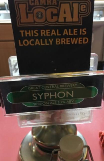 Syphon 3.7%, Great Central Brewery, England
