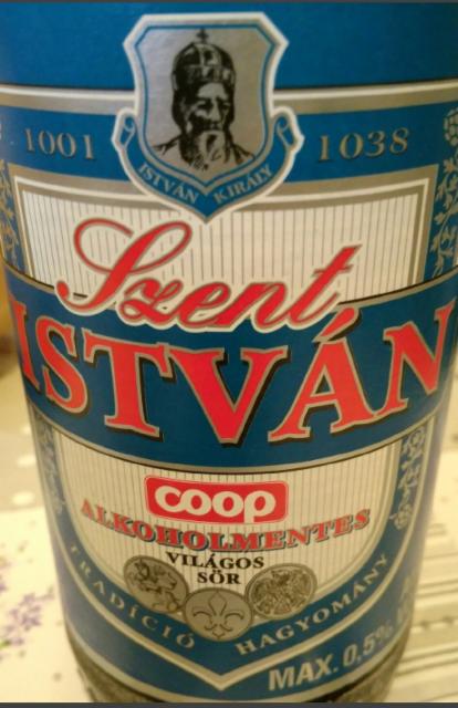 Szent István Alkoholmentes Coop 0.5%, Pécsi Sörfözde (Ottakringer), Hungary