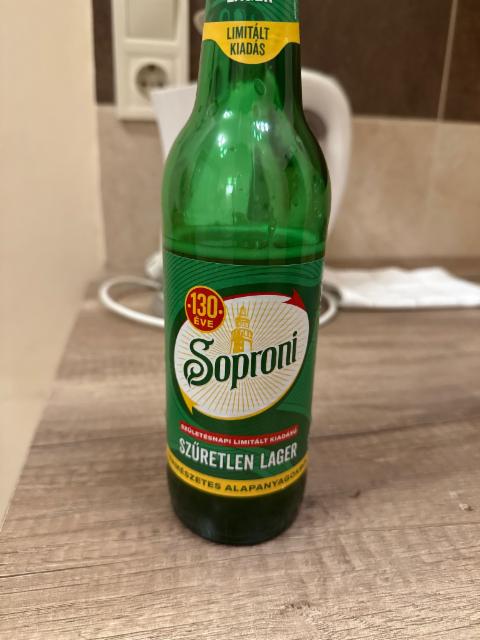 Szűretlen lager 5.0%, Soprony Brewery (Heineken Hungária), Hungary