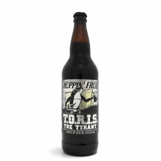 T.O.R.I.S. The Tyrant Triple Oatmeal Russian Imperial Stout, Hoppin' Frog Brewery