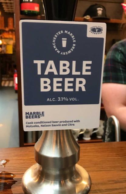 Table Beer 3.1%, Marble Beers, England
